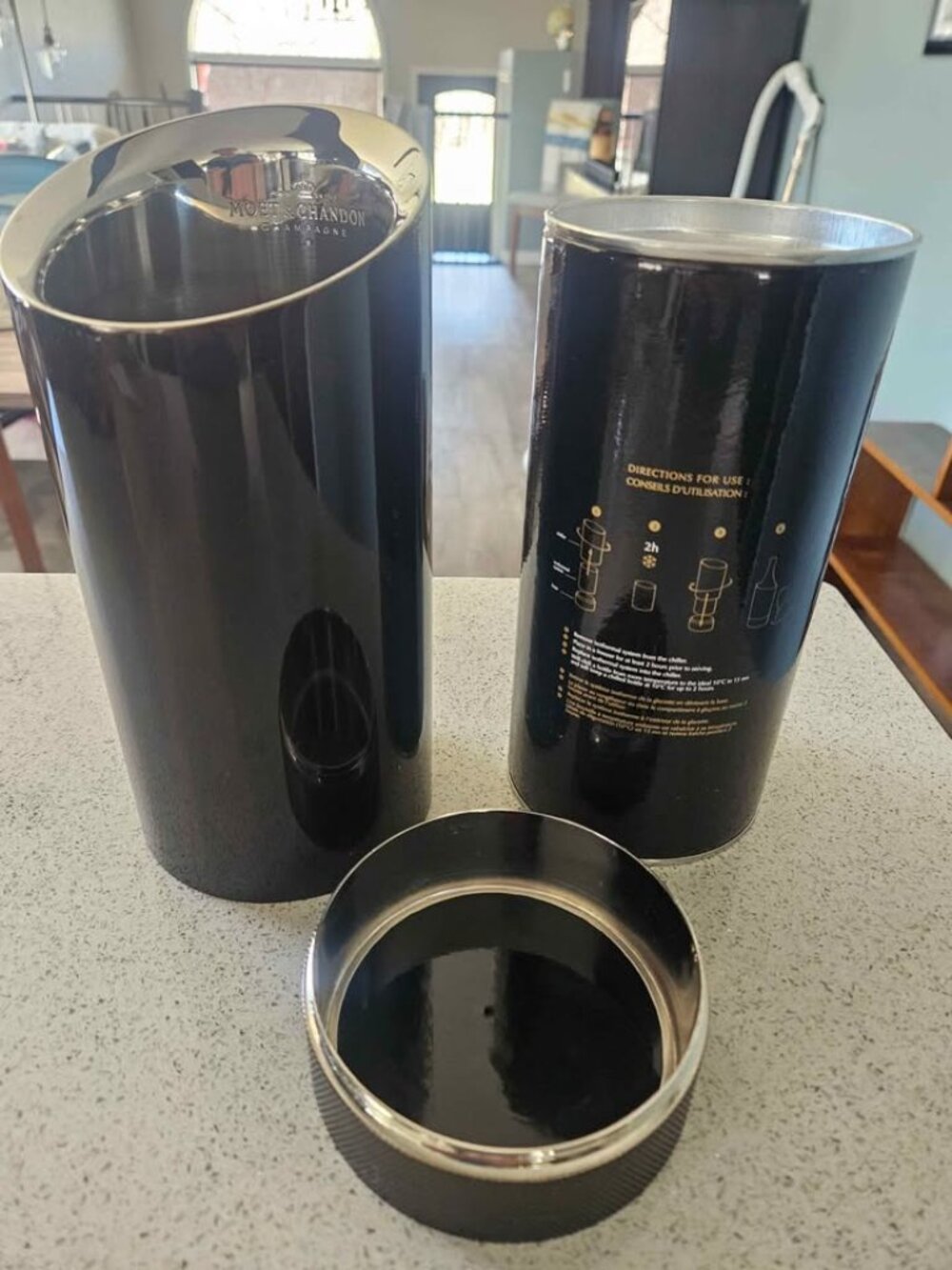 Vintage Möet & Chandon Stainless Steel Champagne Wine Chiller